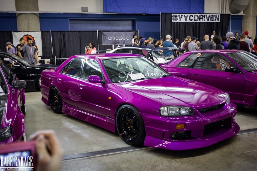 Nissan Skyline R34 wheels Varrstoen ES 6 18″ 9.5J ET12 235/30 10.5J ET22 sedan 