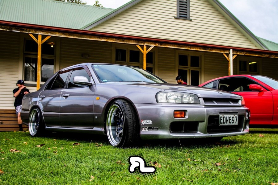 Nissan Skyline R34 wheels Touchdown Wheels Unknown 18″ 10.5J ET22 235/40 sedan 