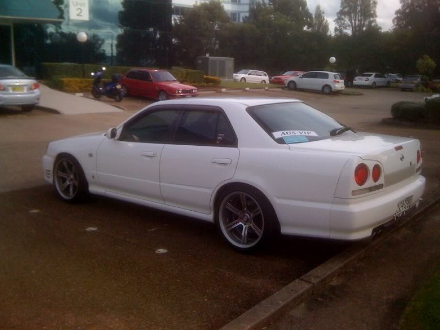Nissan Skyline R34 wheels Do Luck Double Six 18″ 9.5J ET15 235/40 sedan 