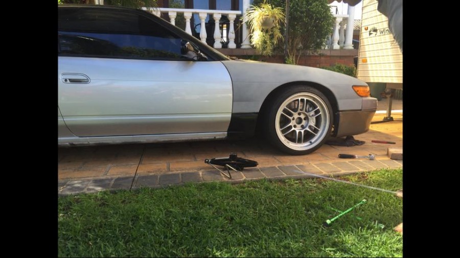 Nissan Silvia S13 wheels Enkei RPF1 17″ 9J ET22 225/45