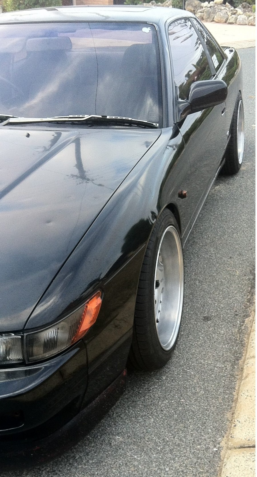 Nissan Silvia S13 wheels Advan Yokohama Oni 17″ 8J ET-1 215/45
