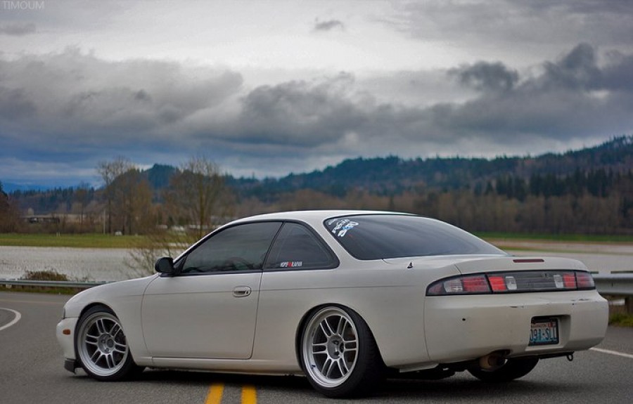 Nissan Silvia S14 wheels Enkei RPF1 17″ 9.5J ET18 215/40 18″ 10.5J ET15 235/40