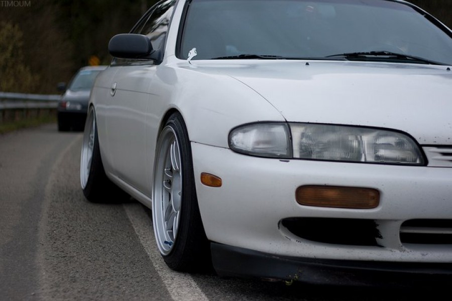 Nissan Silvia S14 wheels Enkei RPF1 17″ 9.5J ET18 215/40 18″ 10.5J ET15 235/40
