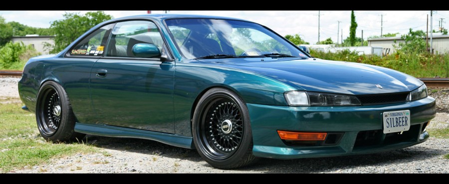 Nissan Silvia S14 wheels BBS RS 17″ 10J ET7 245/40 11J ET12 255/40