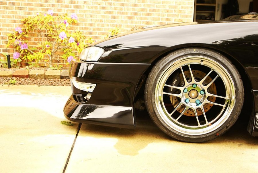 Nissan Silvia S14 wheels Enkei RPF1 18″ 9.5J ET15 225/40 10.5J 245/40
