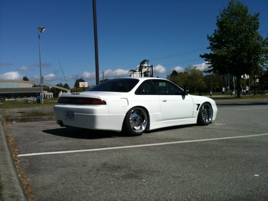 Nissan Silvia S14 wheels Work LS 207 18″ 10J 235/40 11J 265/35