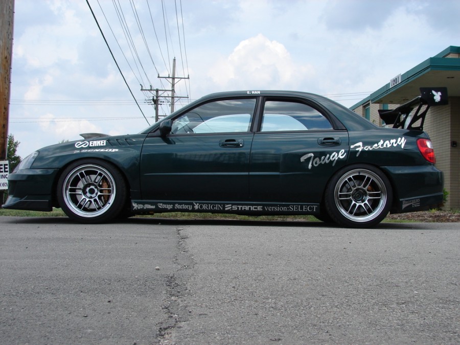 Subaru Impreza wheels Enkei RPF1 18″ 10.5J ET15 265/35 WRX STI 