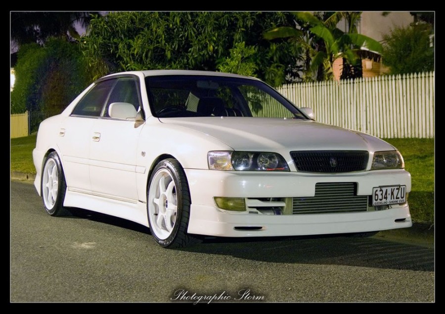 Toyota Chaser 100 wheels Buddy Club P1 18″ 9J ET30 235/40