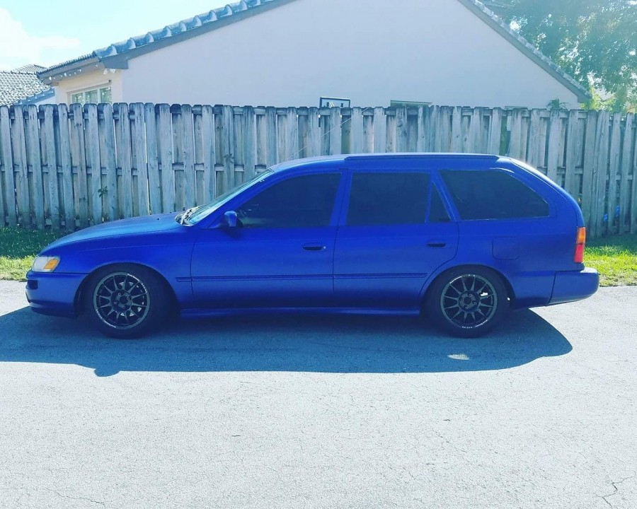 Toyota Corolla E100 wheels Team Dynamics 15″ 7J ET40 205/50