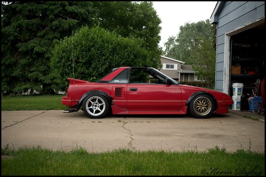 Toyota MR2 W10 wheels Work VS-XX 15″ 8J ET17 205/50 Kosei K1 Racing ET12