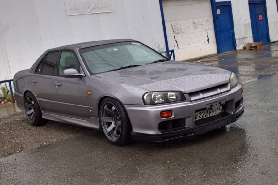Nissan Skyline R34 wheels Rays Volk Racing TE37SL 18″ 10J ET27 235/45
