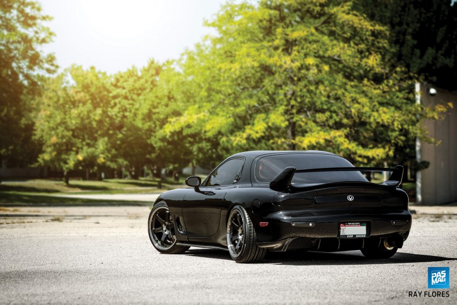 Mazda RX-7 FD wheels Rays Volk Racing TE37SL 18″ 9.5J ET22 225/40 10.5J 265/35