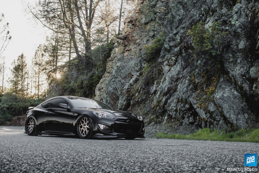 Hyundai Genesis Coupe wheels Avant Garde F411 20″ 9.5J ET20 255/35 11J 285/30