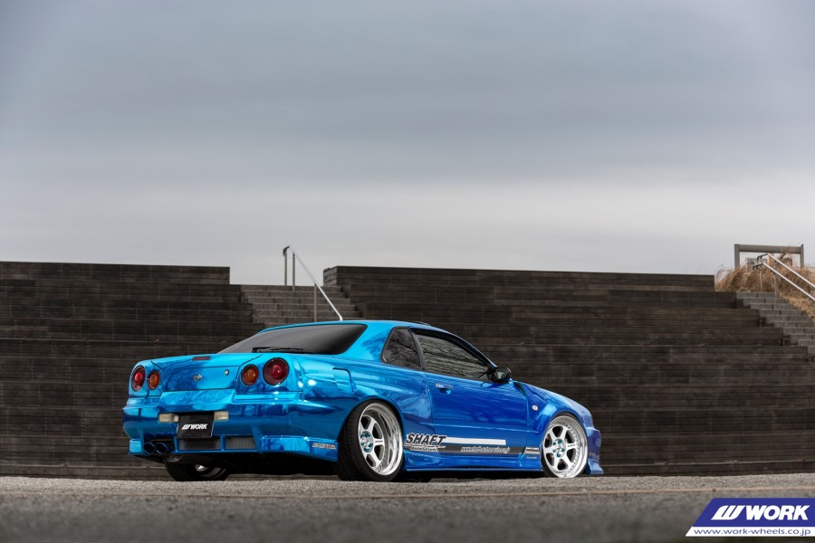 Nissan Skyline R34 wheels Work Meister L1 18″