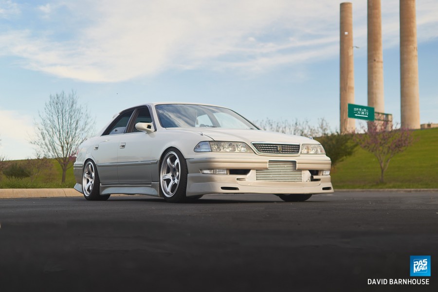 Toyota Mark II 100 wheels Advan Yokohama TC-3 18″ 9J ET25 235/40 10J ET35 265/35