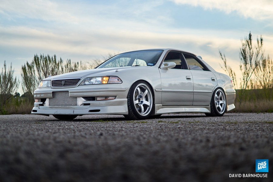 Toyota Mark II 100 wheels Advan Yokohama TC-3 18″ 9J ET25 235/40 10J ET35 265/35