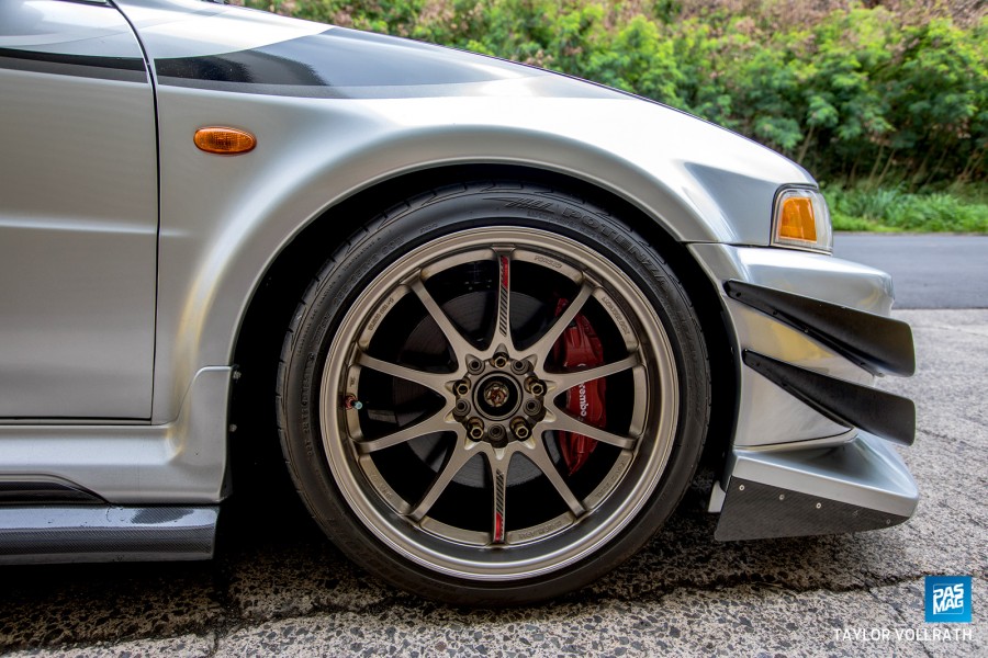 Mitsubishi Lancer Evolution VI wheels Rays Volk Racing CE28N 18″ 9.5J ET11 255/35