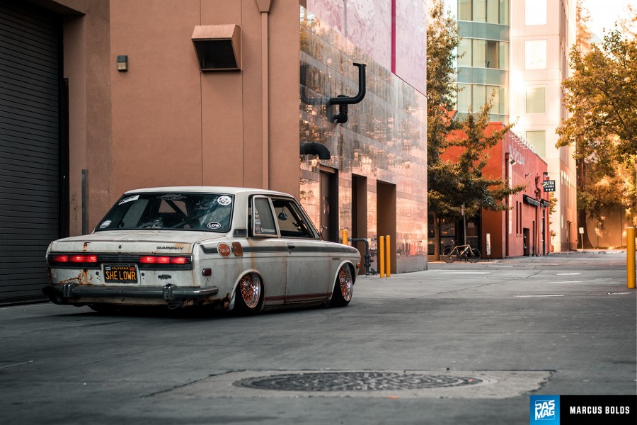 Datsun 510 wheels BBS RS 15″ 7J ET14 165/45 8J ET39 165/50