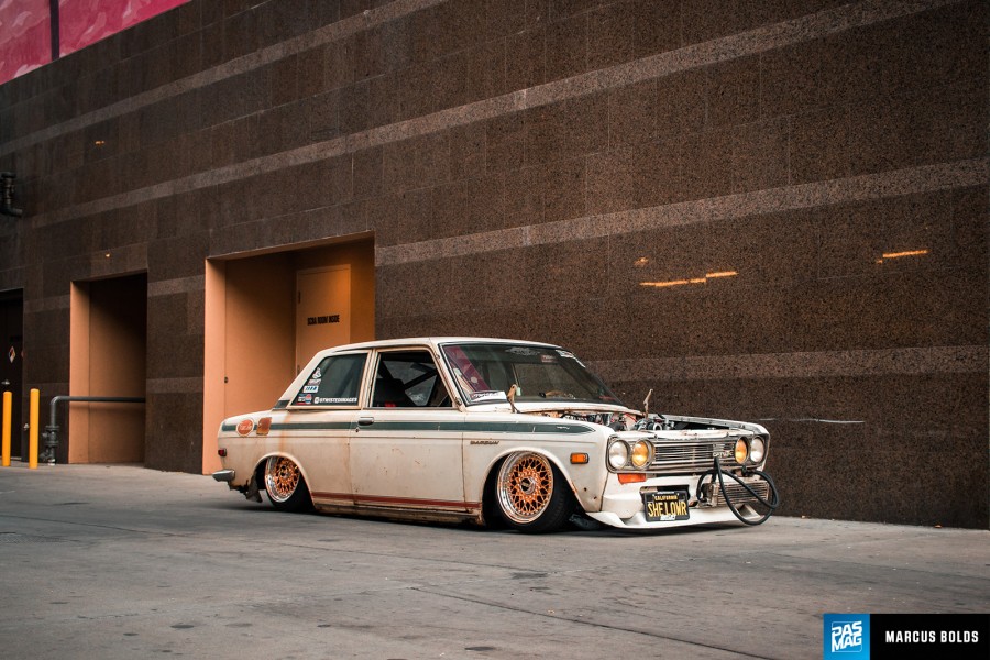 Datsun 510 wheels BBS RS 15″ 7J ET14 165/45 8J ET39 165/50