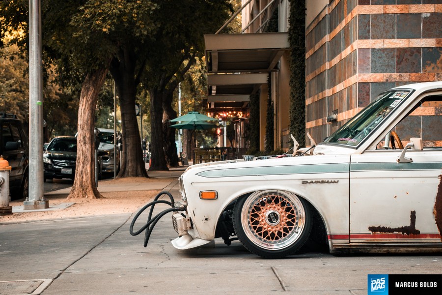 Datsun 510 wheels BBS RS 15″ 7J ET14 165/45 8J ET39 165/50