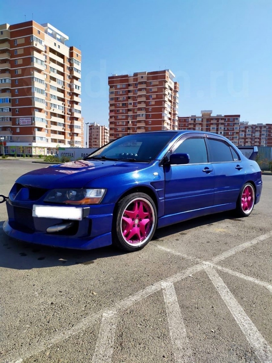 Mitsubishi Lancer Evolution VII wheels Piaa Roza Four 18″