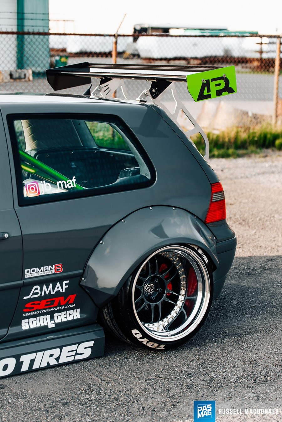 Volkswagen Golf MK4 wheels Enkei RPF1 18″ 11.5J 265/35 13J 285/30 GTI 