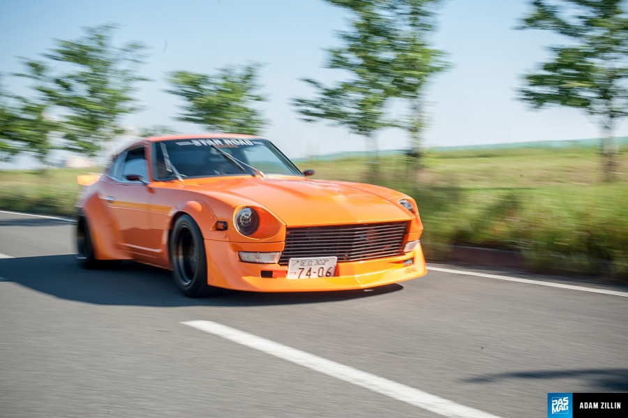 Datsun 280Z wheels Star Road Glow Star 15″ 9J ET-53 235/45 12J ET-50 305/35 S30 Fairlady Z 