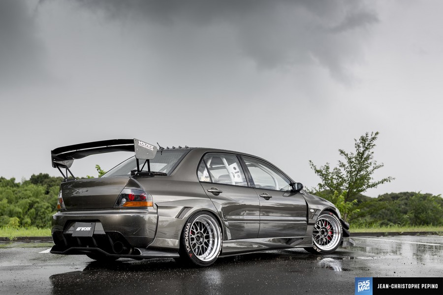 Mitsubishi Lancer Evolution VII wheels Work Meister M1 3P 18″ 11J 255/40 CT9A 