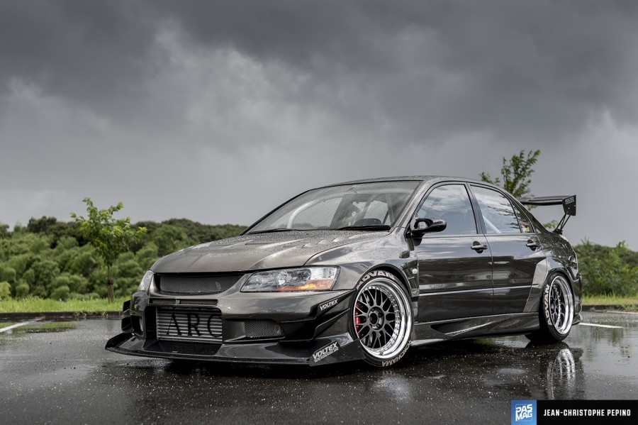 Mitsubishi Lancer Evolution VII wheels Work Meister M1 3P 18″ 11J 255/40 CT9A 