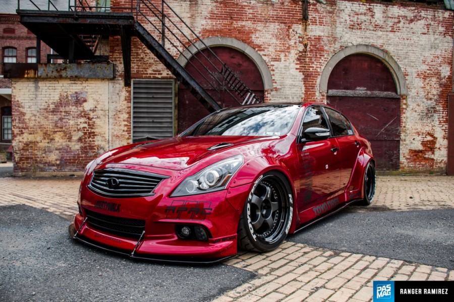 Infiniti G37 coupe wheels Work Meister S1 3P 19″ 10.5J ET-8 295/30 12J ET-13 325/30 XS 