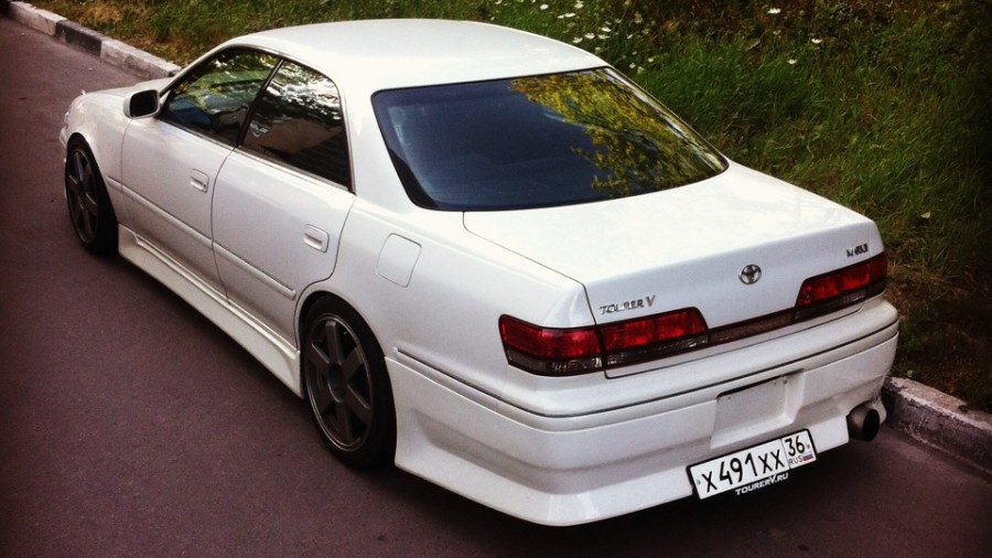 Toyota Mark II 100 wheels Impul Hoshino RS 18″ 8J ET32 1JZ-GTE inside+R154 誠実な友 