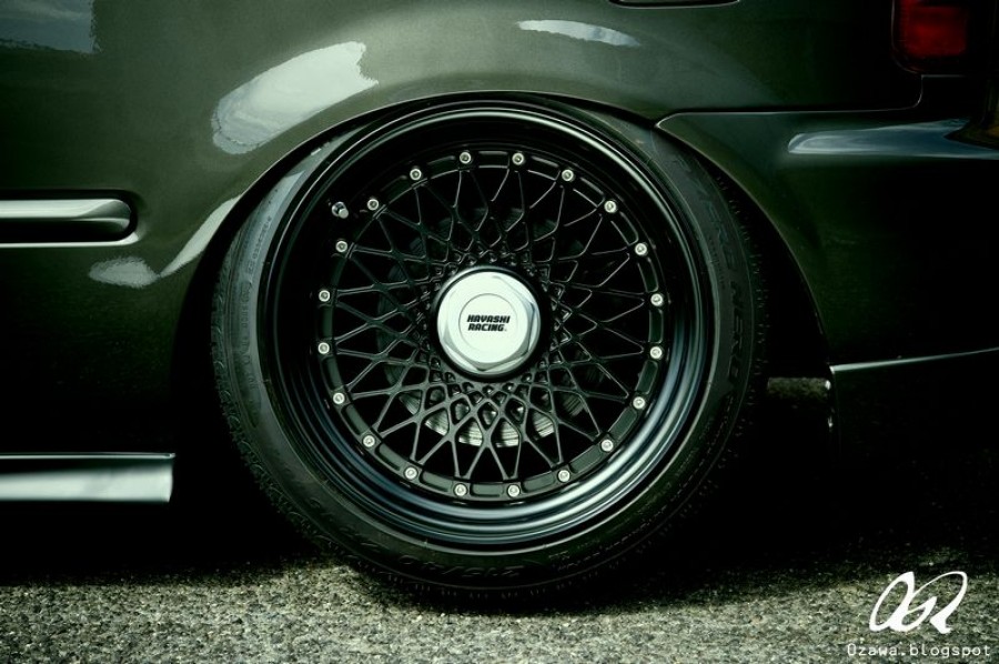 Honda Civic EJ/EK/EM wheels Hayashi Racing Equipment HR504 16″ 8.5J ET8 195/40 9.5J ET32 215/40