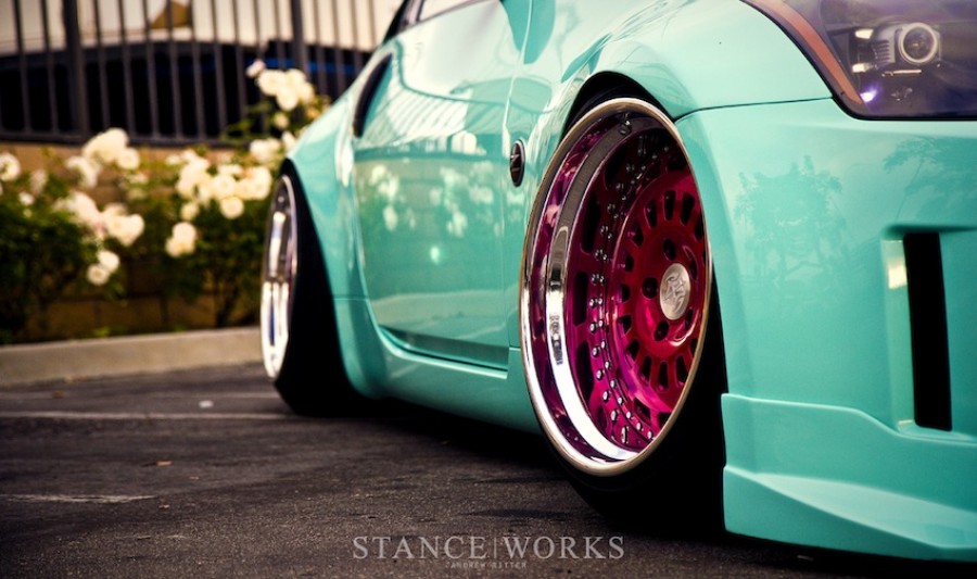Nissan 350Z wheels VIP Modular VXS210 Minty flavored Z 