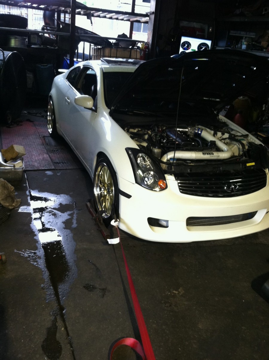 Infiniti G35 Coupe V35 wheels Work Schwert SC5 20″ 9.5J ET10 245/35 10.5J 275/30