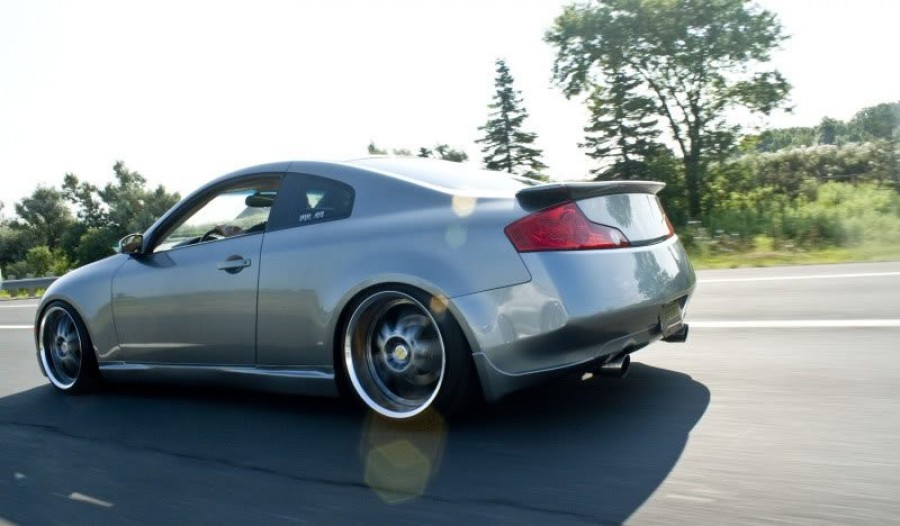 Infiniti G35 Coupe wheels Axis Matrix 20″ 9J ET-3 225/35 10.5J ET5 255/35