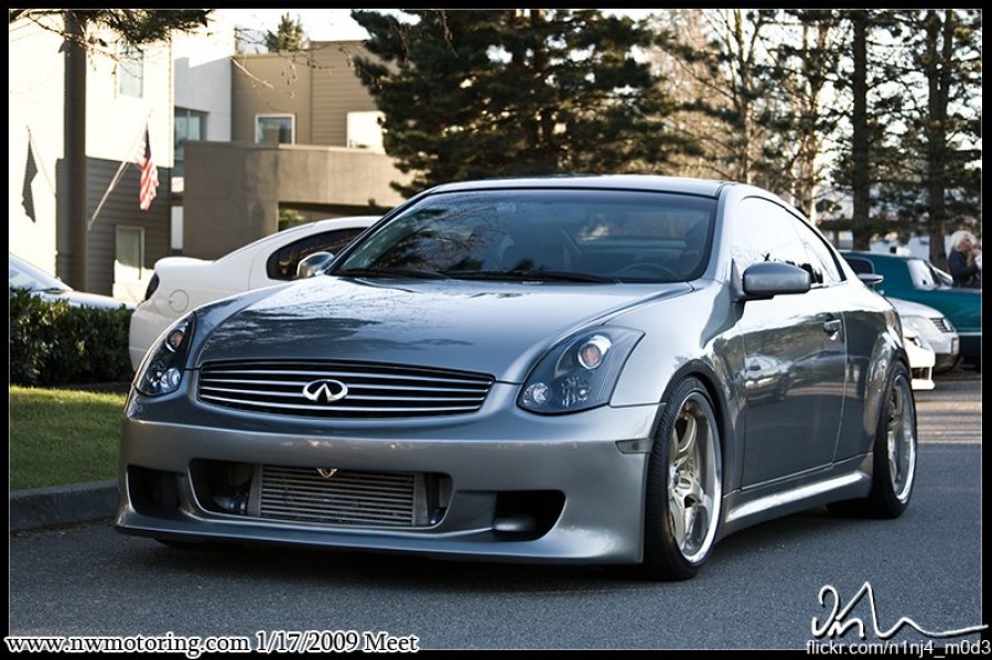 Infiniti G35 Coupe V35 wheels Rays Volk Racing SF Challenge 19″ 9.5J ET15 255/35 10.5J ET23 285/35