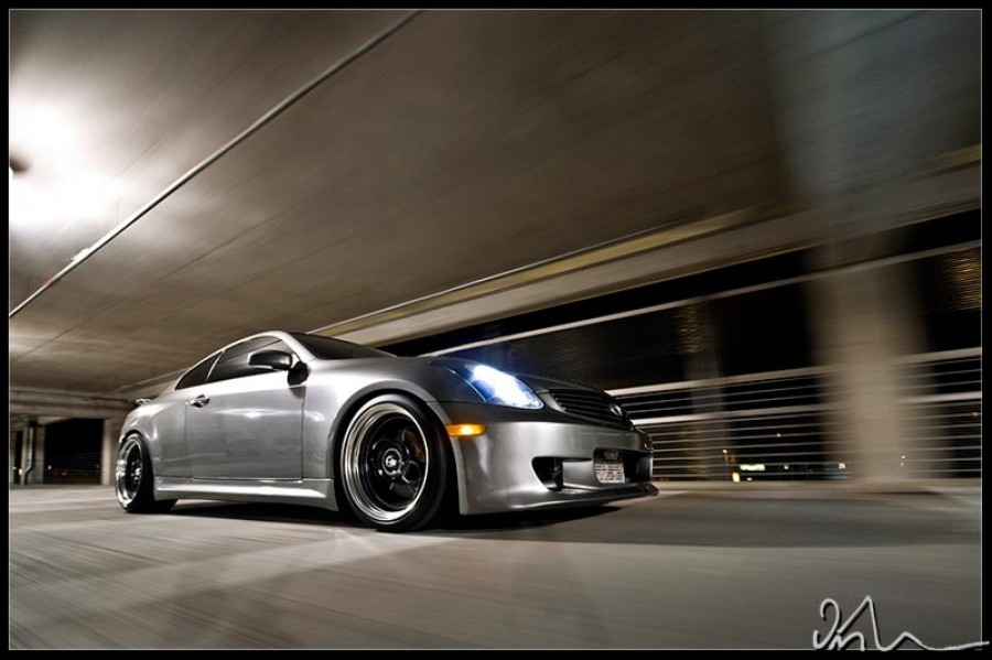 Infiniti G35 Coupe wheels Junction Produce Scara 19″ 9.5J ET11 245/35 11J ET18 275/35
