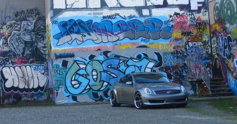 Infiniti G35 Coupe V35 wheels Rays Volk Racing GT-S 19″ 9.5J ET17 245/35 10.5J ET18 275/35