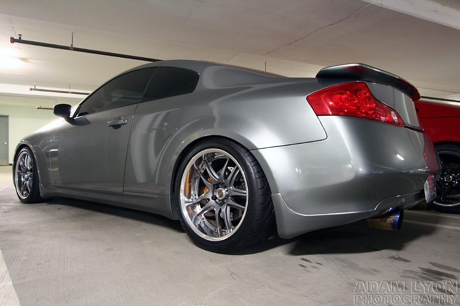 Infiniti G35 Coupe V35 wheels Rays Volk Racing GT-V 19″ 9.5J ET30 255/35 10.5J ET24 285/35