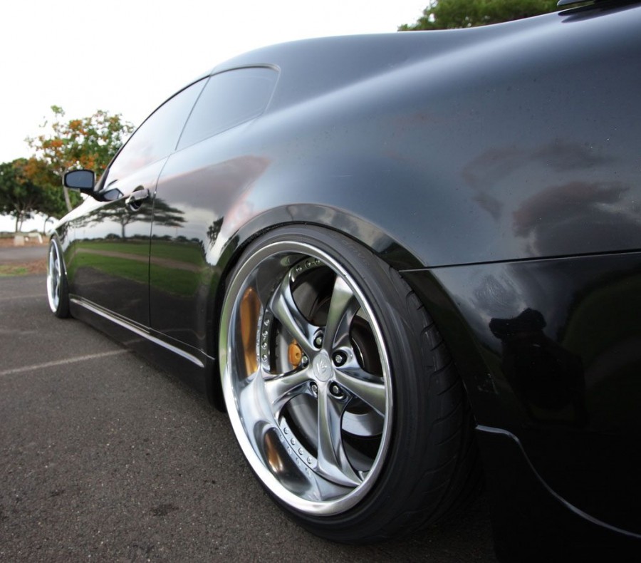 Infiniti G35 Coupe wheels Work VS-KF 20″ 9.5J ET-2 225/35 11J 255/35