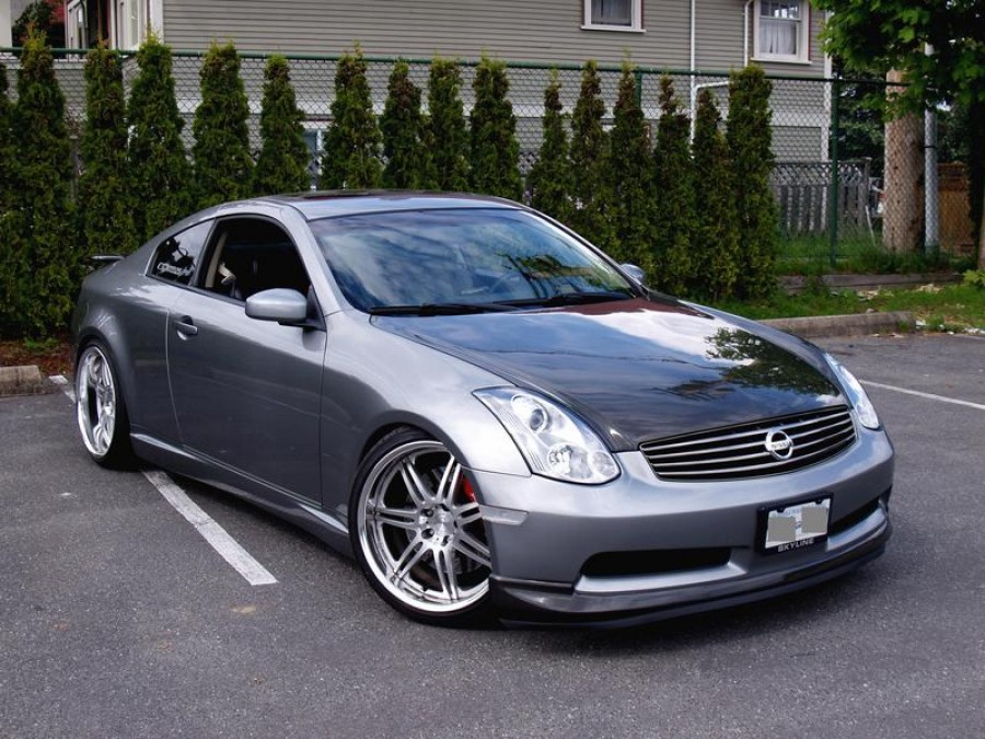 Infiniti G35 Coupe V35 wheels Work Varianza T1S 20″ 9.5J ET15 245/35 11J ET25 275/30