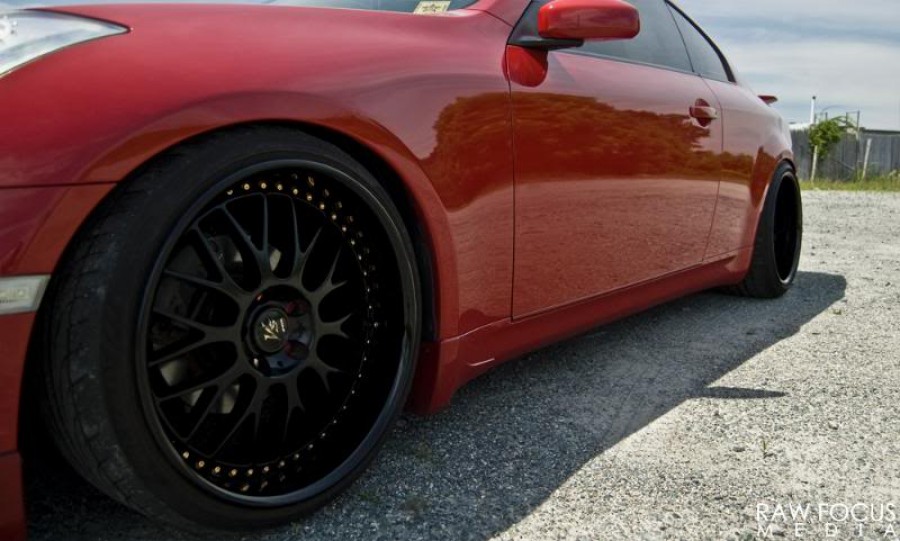 Infiniti G35 Coupe wheels Work VS-XX 19″ 9.5J ET2 225/35 11J 265/35