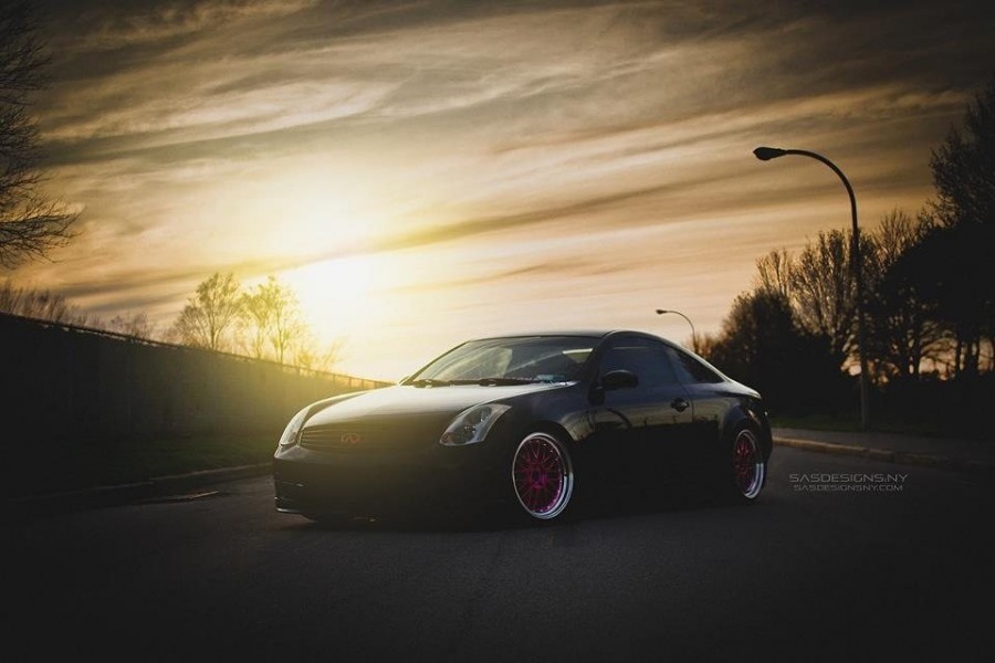 Infiniti G35 Coupe V35 wheels Varrstoen ES 1 19″ 9.5J 225/35