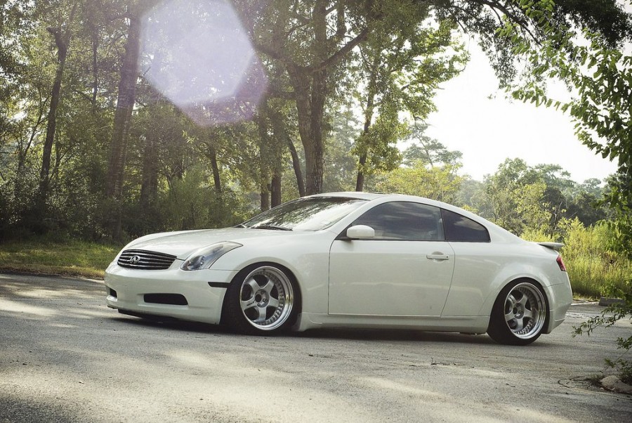 Infiniti G35 Coupe V35 wheels Work Meister S1 3P 19″ 9.5J ET-14 215/35 10.5J 245/35