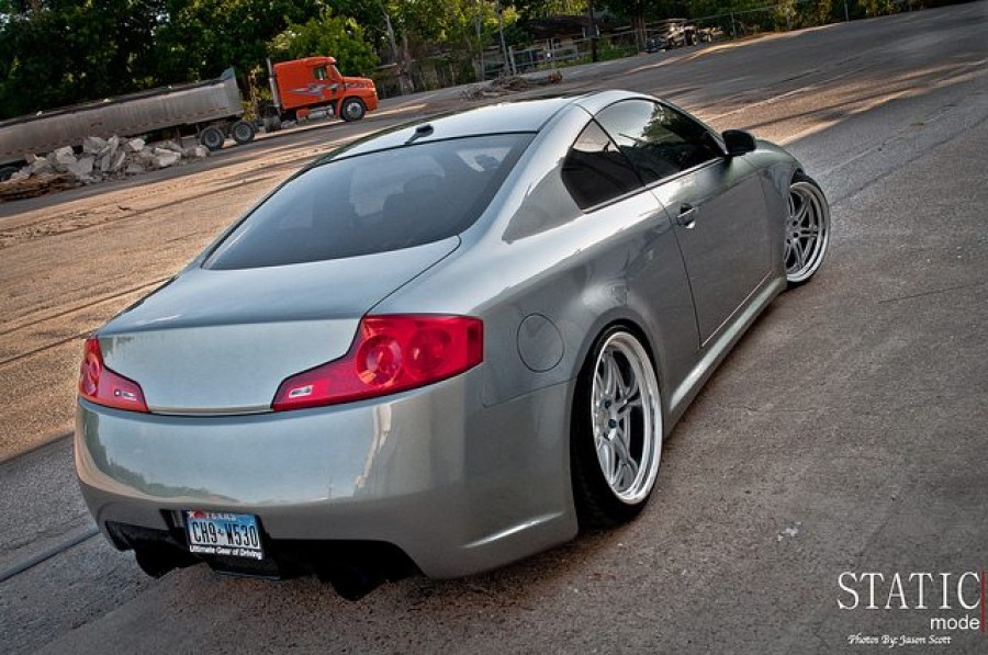 Infiniti G35 Coupe V35 wheels Work Varianza T1S 20″ 9.5J 225/35 10.5J 245/35