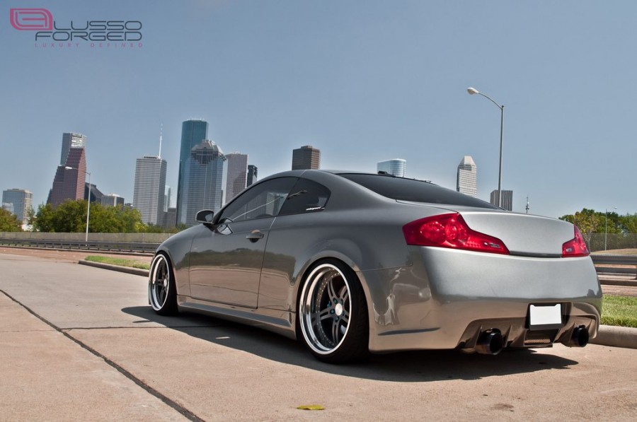 Infiniti G35 Coupe wheels Lusso Forged LFC5 20″ 9.5J ET-2 225/35 10.5J 245/35