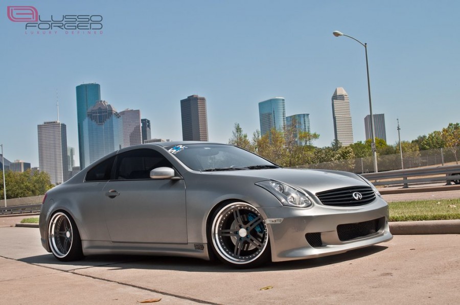 Infiniti G35 Coupe wheels Lusso Forged LFC5 20″ 9.5J ET-2 225/35 10.5J 245/35