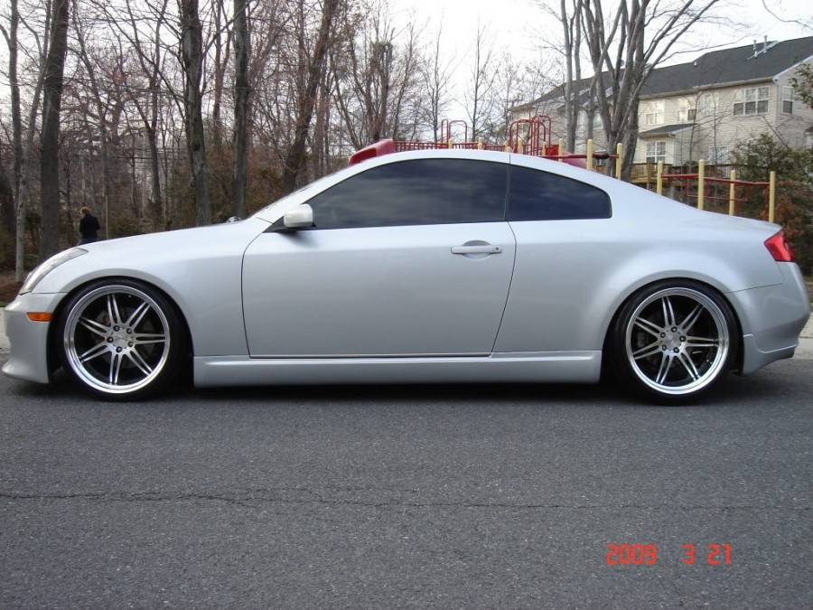 Infiniti G35 Coupe wheels Work Varianza T1S 20″ 9.5J ET5 225/35 10.5J 255/35
