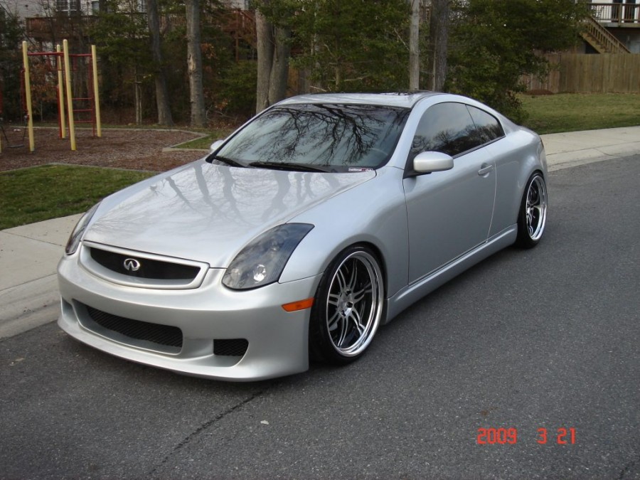 Infiniti G35 Coupe wheels Work Varianza T1S 20″ 9.5J ET5 225/35 10.5J 255/35