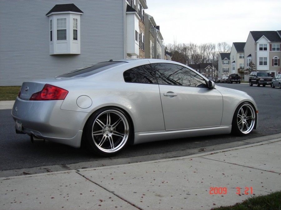 Infiniti G35 Coupe wheels Work Varianza T1S 20″ 9.5J ET5 225/35 10.5J 255/35